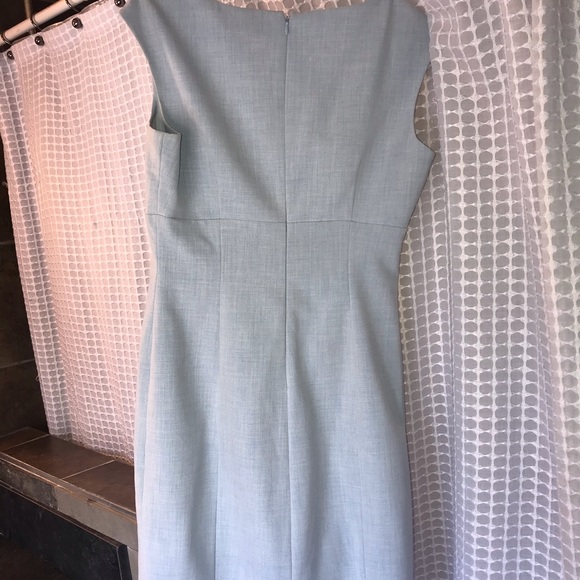 Blue low cut cocktail dress - Picture 3 of 3